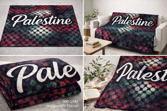 Palestine Tie Dye Blanket