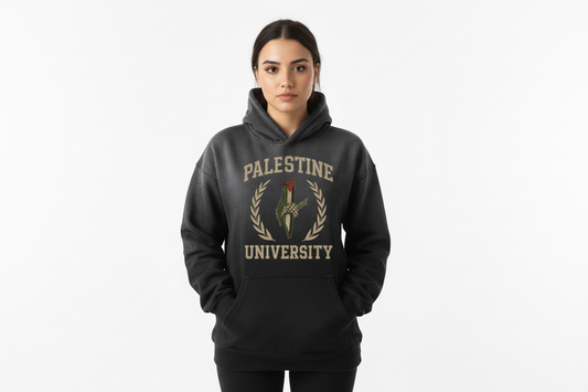 Palestine University "NEVER SILENCED" Hoodie