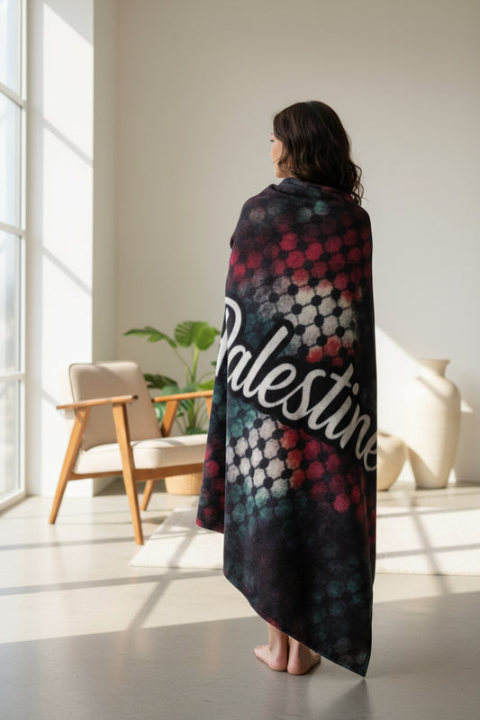 Palestine Tie Dye Blanket